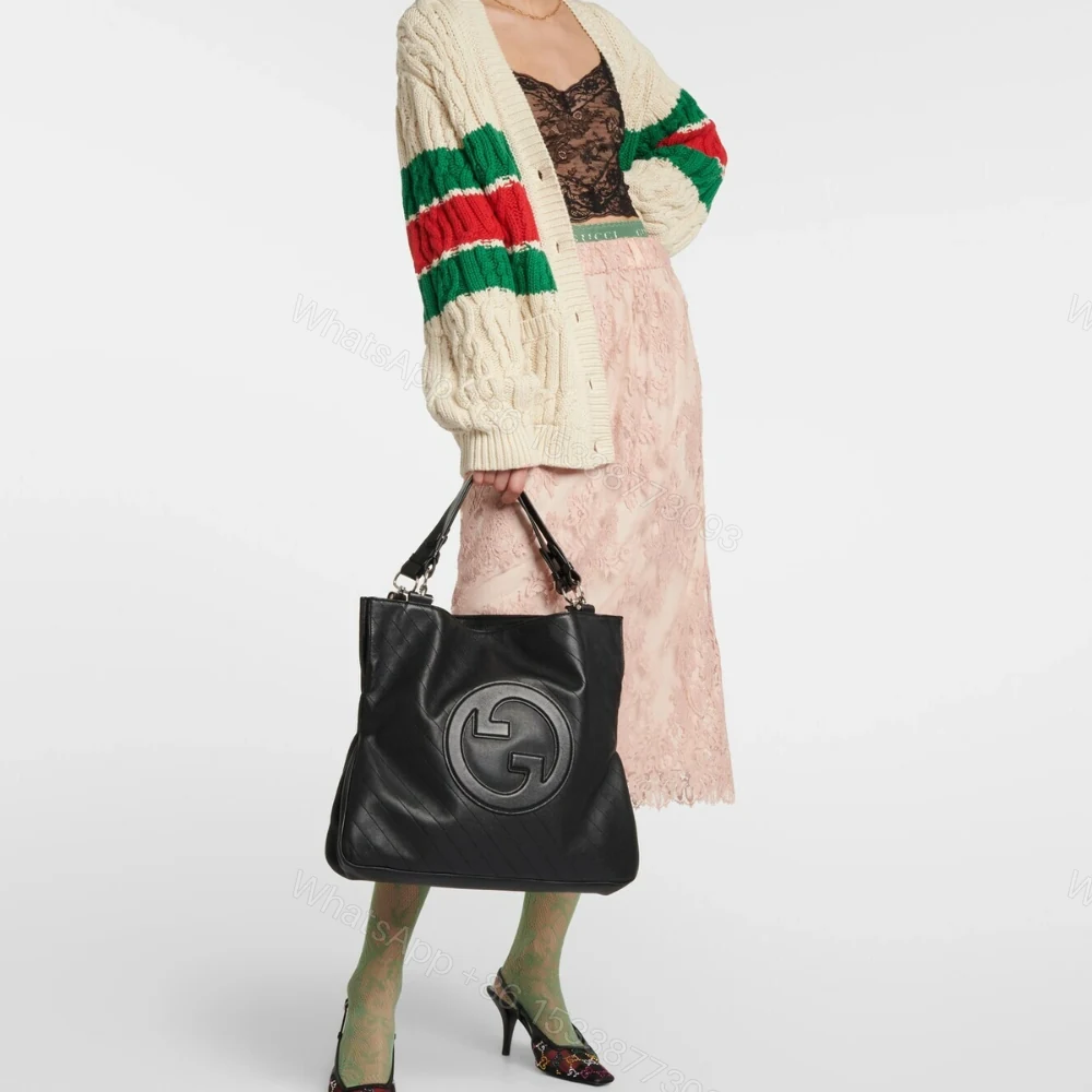 View 8 of Gucci Blondie Small Tote Bag Black 30Cm 751518 1AAOW 9022
