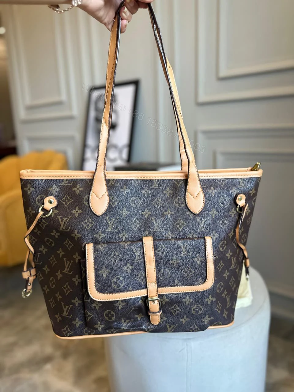 View 5 of FIRST COPY Louis Vuitton Neverfull MM handbag