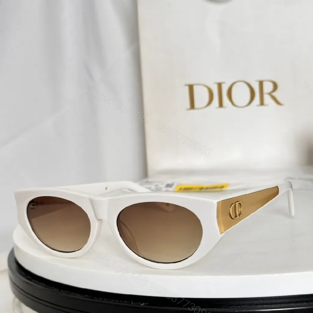 View 8 of Monogram Accent Polarized Sunglasses in Black Gold