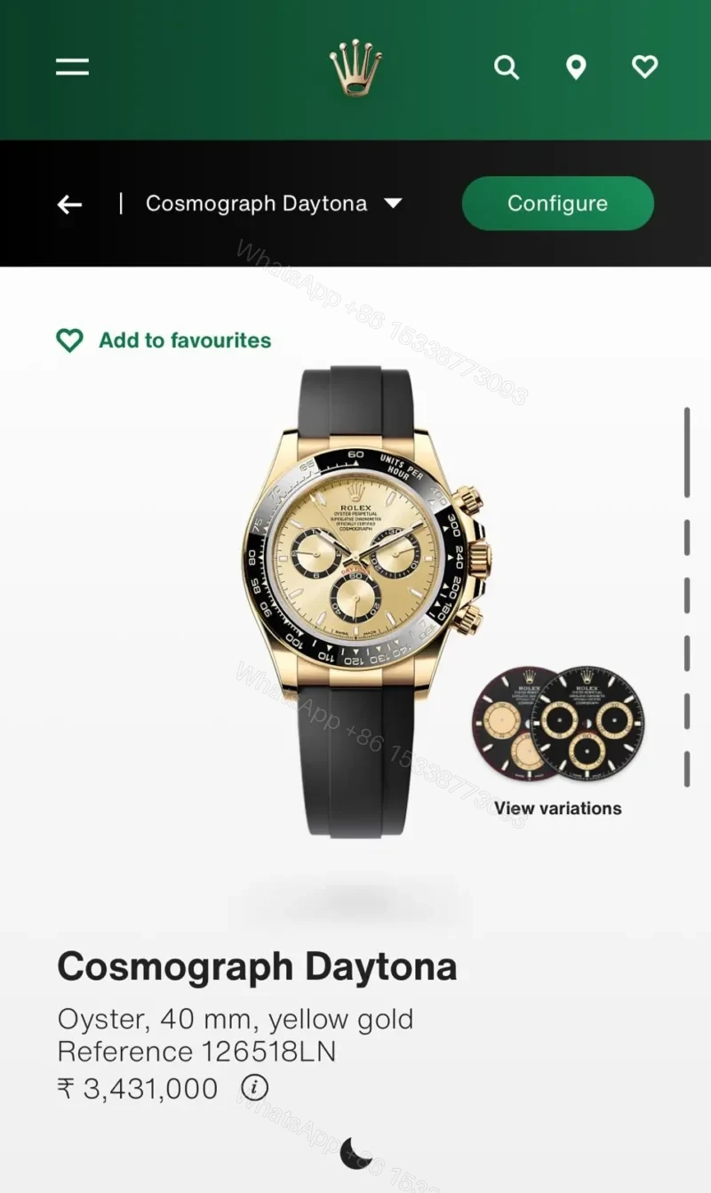 View 3 of Rolex Daytona Stainless Steel Black Dial 40mm Automatic