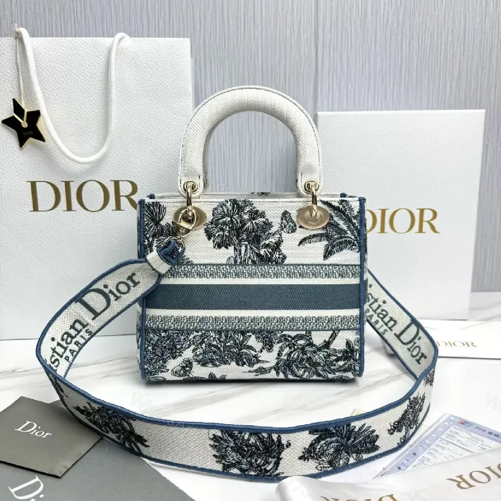 View 7 of Chic Indigo Canvas Satchel: Luxe Craft & Bold Print Bag