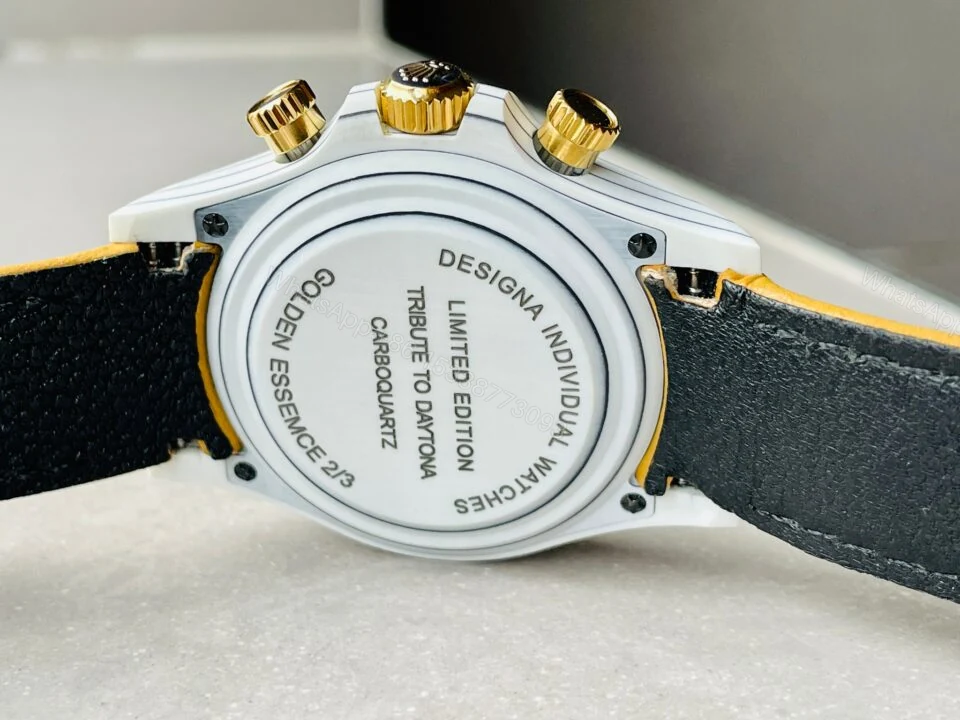View 11 of DIWF Factory 1:1 Rolex Daytona DIW White Carbon/YG Best Edition Gold Dial A7750