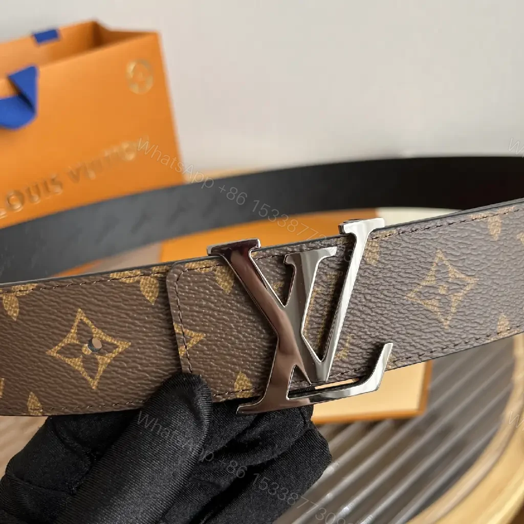 View 10 of Brown Monogram Belt Style Accessory with LV Buckle