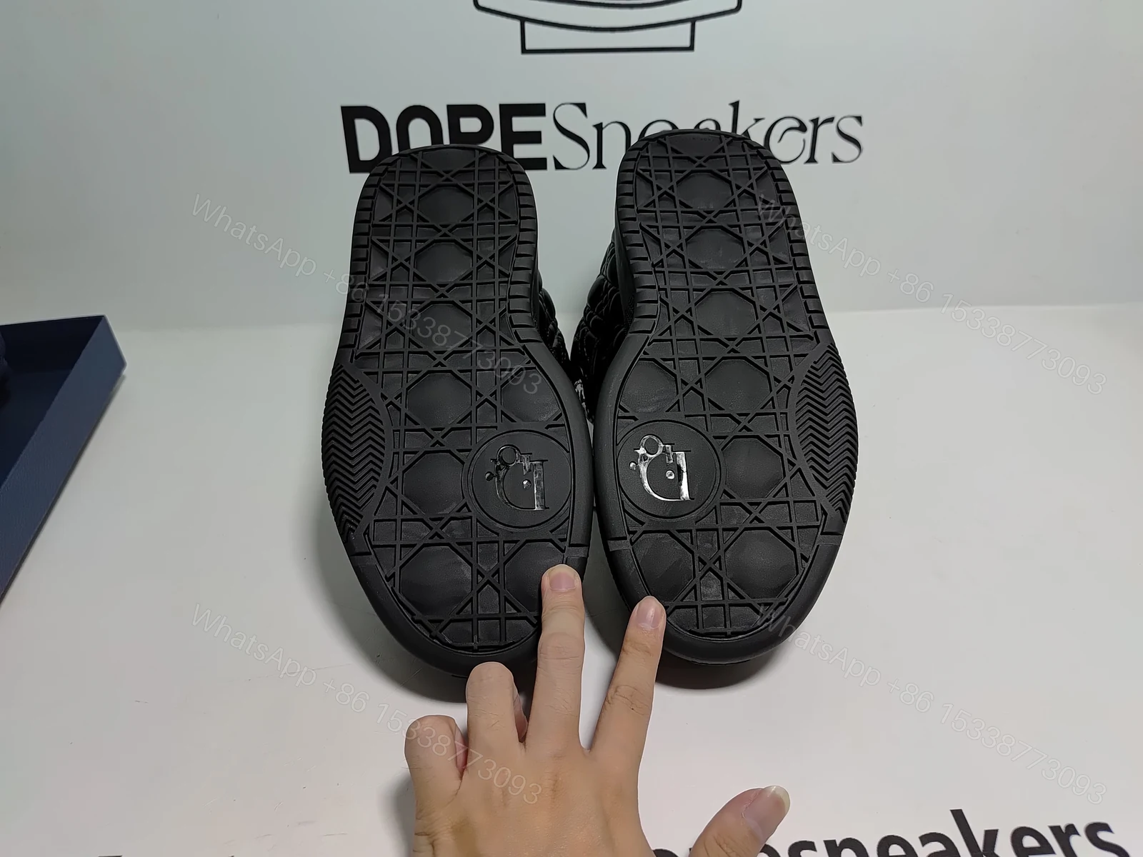 View 12 of Dior B9S Skater ERL Quilted Cannage Calfskin 'Black'