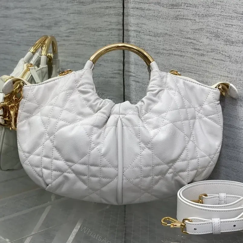 View 3 of 高仿Dior*Walk'n系列M451M030小牛皮手提單肩包白色免檢版