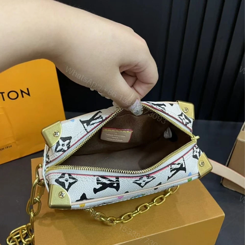 View 7 of Louis Vuitton Mini Soft Trunk Monogram Craggy Coated Canvas Vanilla 18Cm M25132