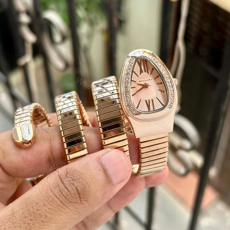 Bvlgari Serpenti Spiga 35MM Rosegold Dial Quartz — view 1