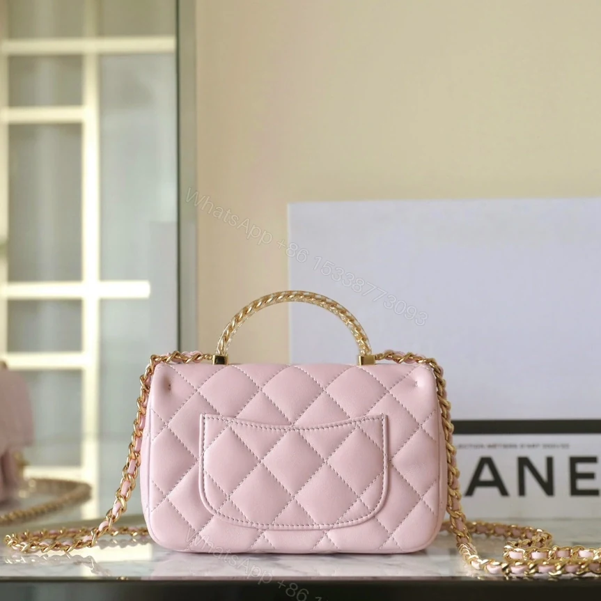 View 2 of 高仿Chanel*24S系列AS4847小羊皮粉色單肩包免檢版