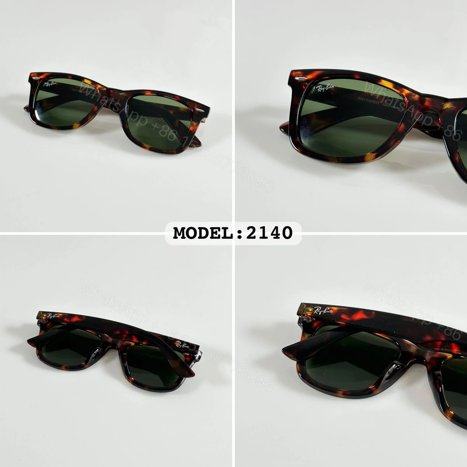 View 4 of FIRST COPY RAYBAN 2140 TIGER GREEN PREMIUM GLASS QUALITY