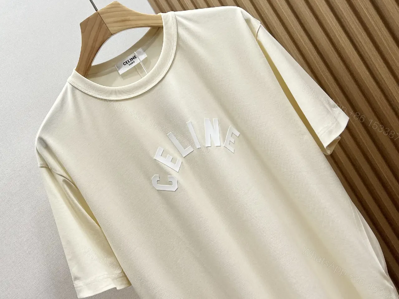 View 5 of Olive Cotton Draped Tee — Minimalist Luxe Comfort