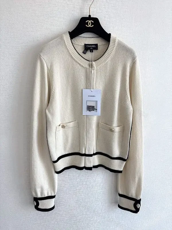 Cream Knit Cardigan: Clean Lines, Subtle Contrast, Everyday Luxury — view 1