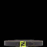 View 5 of FENDI LEATHER BETL NEON GREEN 40MM