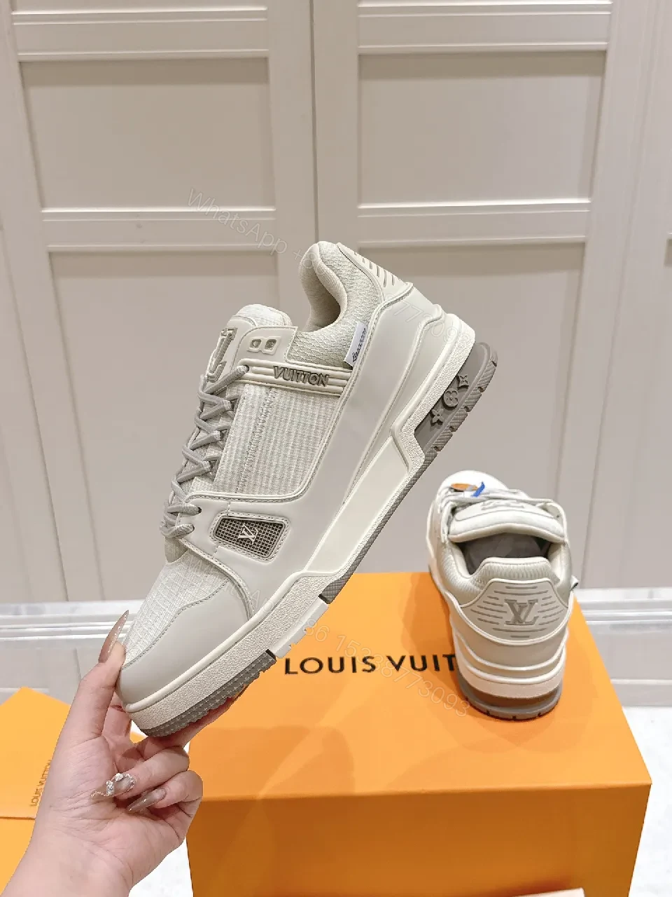 View 6 of Crisp White Mesh Luxe High-Top Sneaker with Cushioned Comfort