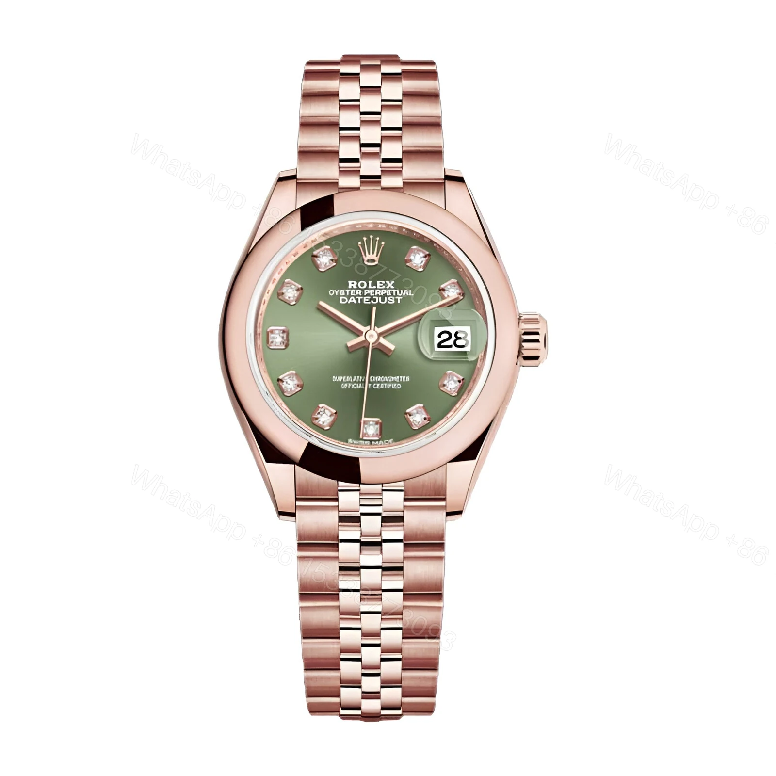 Rolex With Diamond Replica — view 1