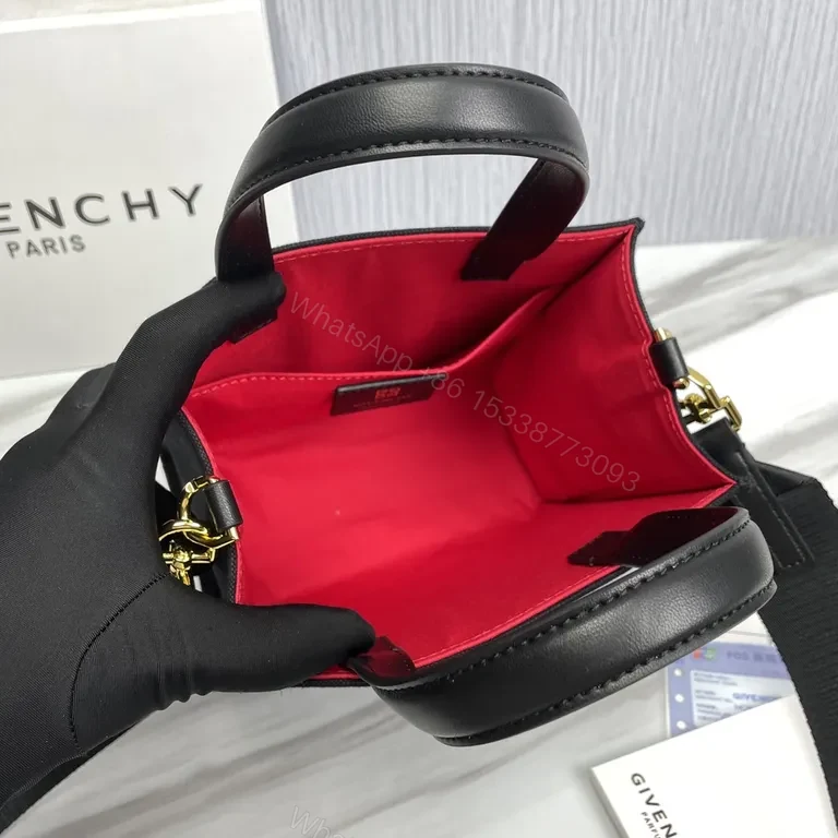 View 2 of Givenchy Compact Luxe Carryall: Bold Logo Mini Bag