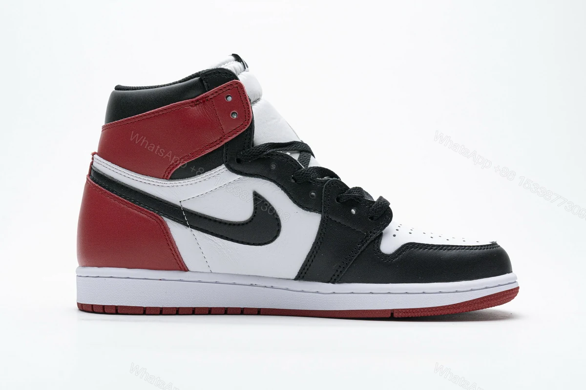 View 2 of Air Jordan 1 Retro Black Toe (2016) 555088-125