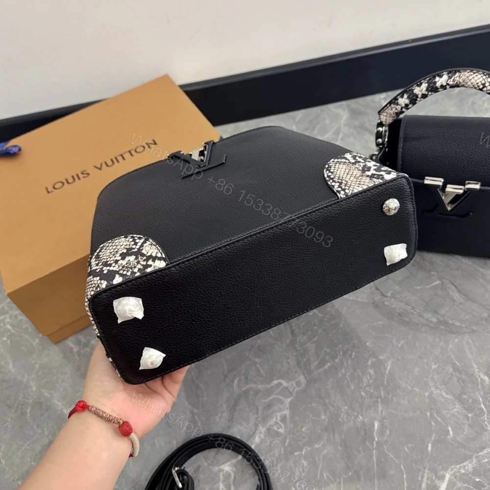 View 5 of Louis Vuitton Capucines Python Handbag 27Cm