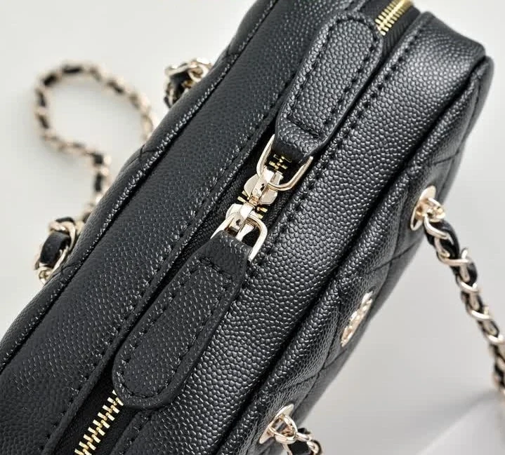 View 8 of Chanel Replica Mini Bowling Bag Clutch with Chain TB298
