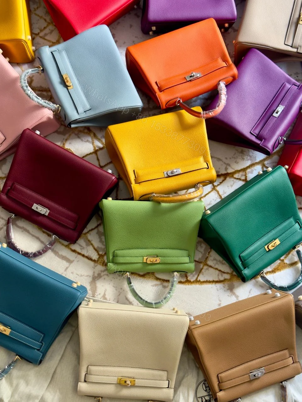 View 2 of HERMÈS Kelly 25 handbag in Chai Togo