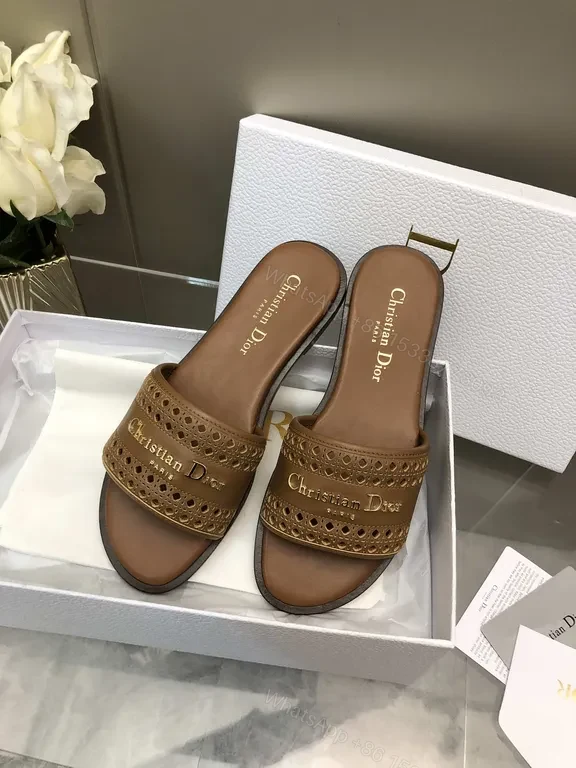 View 2 of Leather-Embellished Slides: Everyday Luxury for Warm-Weather Style