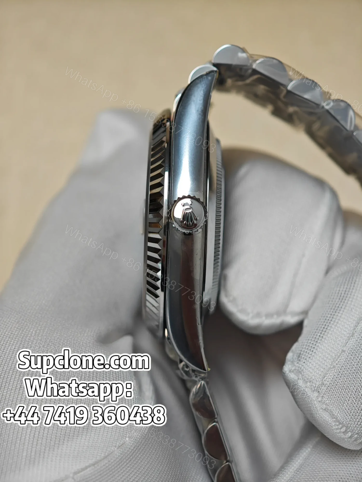 View 12 of Rolex Day-Date 40mm Ice Blue Roman Dial – Super Clone 1:1 Cal. 3255