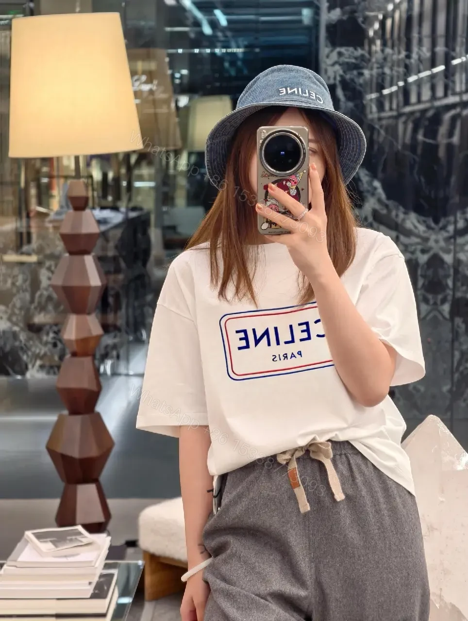 View 5 of White Cotton Logo Tee — Minimalist, Modern, Versatile