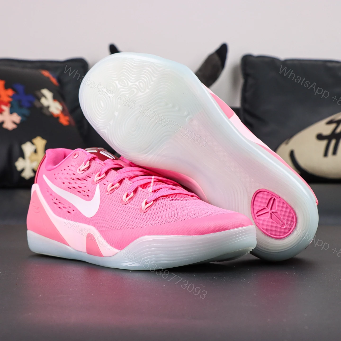 View 3 of Kobe 9 EM Low Protro Kay Yow Think Pink Reps