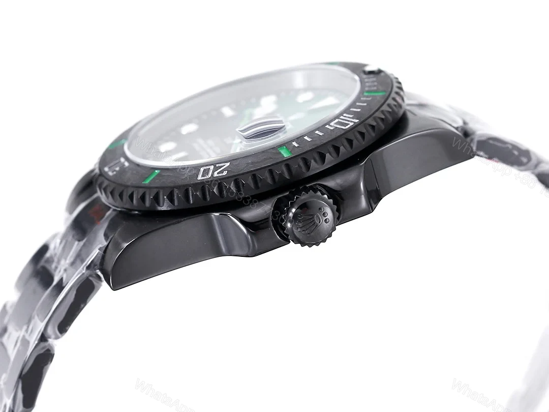 View 6 of Rolex Submariner DIW Carbon Fiber Green Dial Custom Watch 40mm Ultimate Edition ROLEX-SUB-DIW-CARBON-GRN-40
