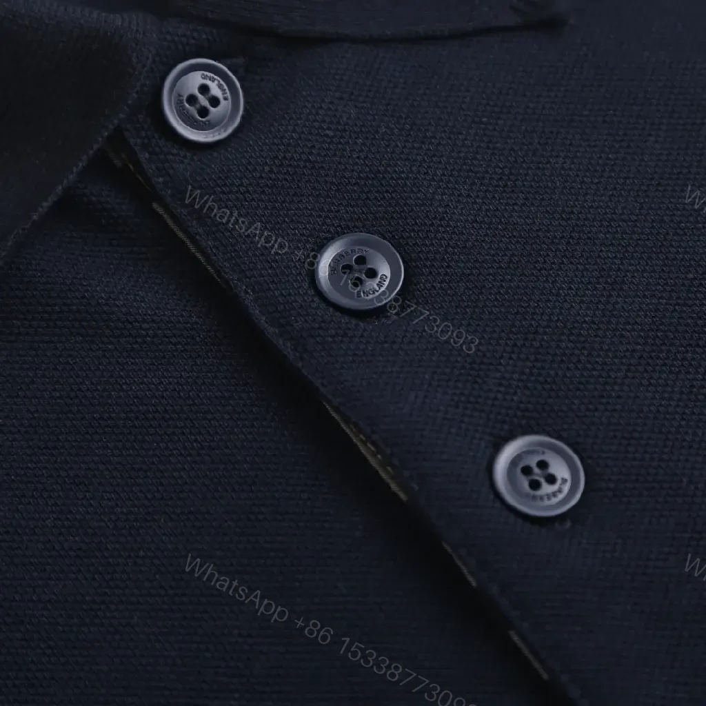 View 8 of Navy Pique Polo: Classic Knit, Luxe Texture, Everyday Style