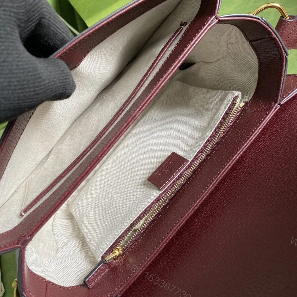View 6 of Gucci Horsebit 1955 Original GG Burgundy 25Cm