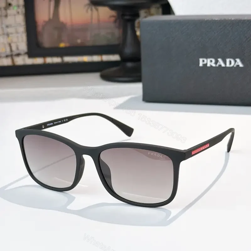 Matte Black Acetate Sunglasses – Modern Luxury, Gradient Lenses — view 1