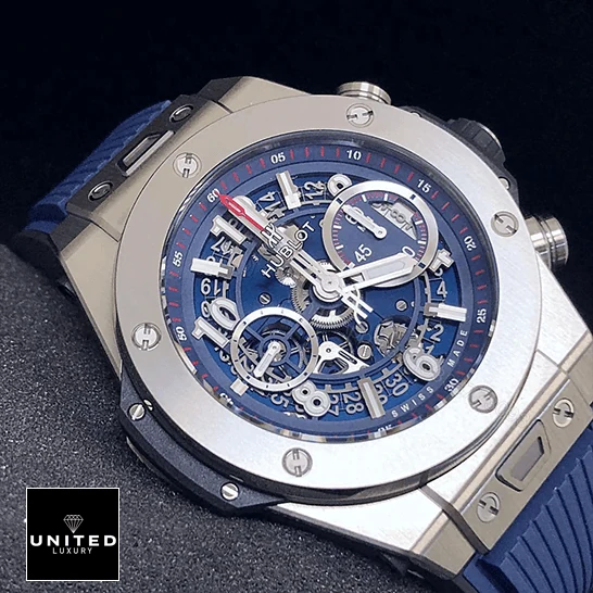 View 9 of Hublot Transparent Blue Replica