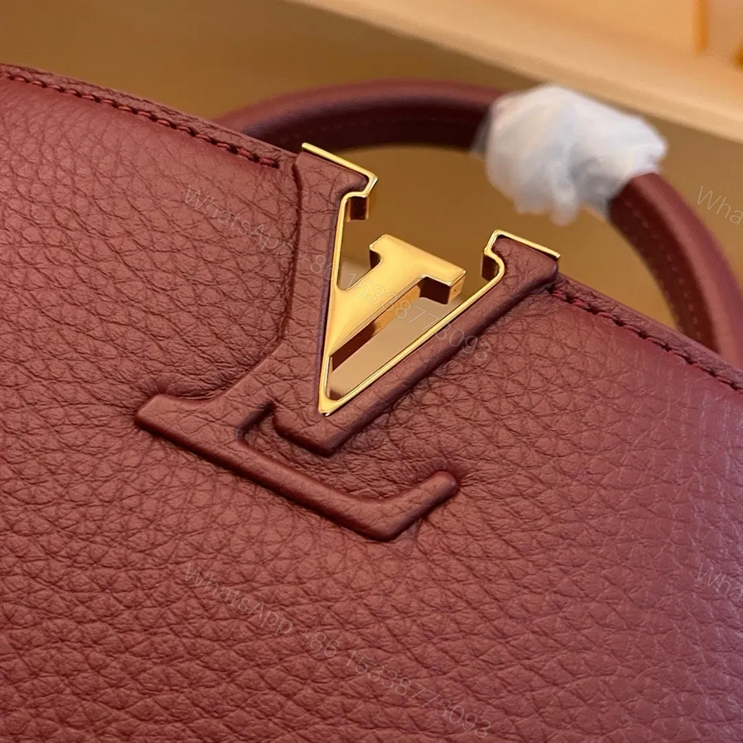 View 5 of Louis Vuitton LV Capucines Woman’s Dark Red Handbags 27x21x10cm