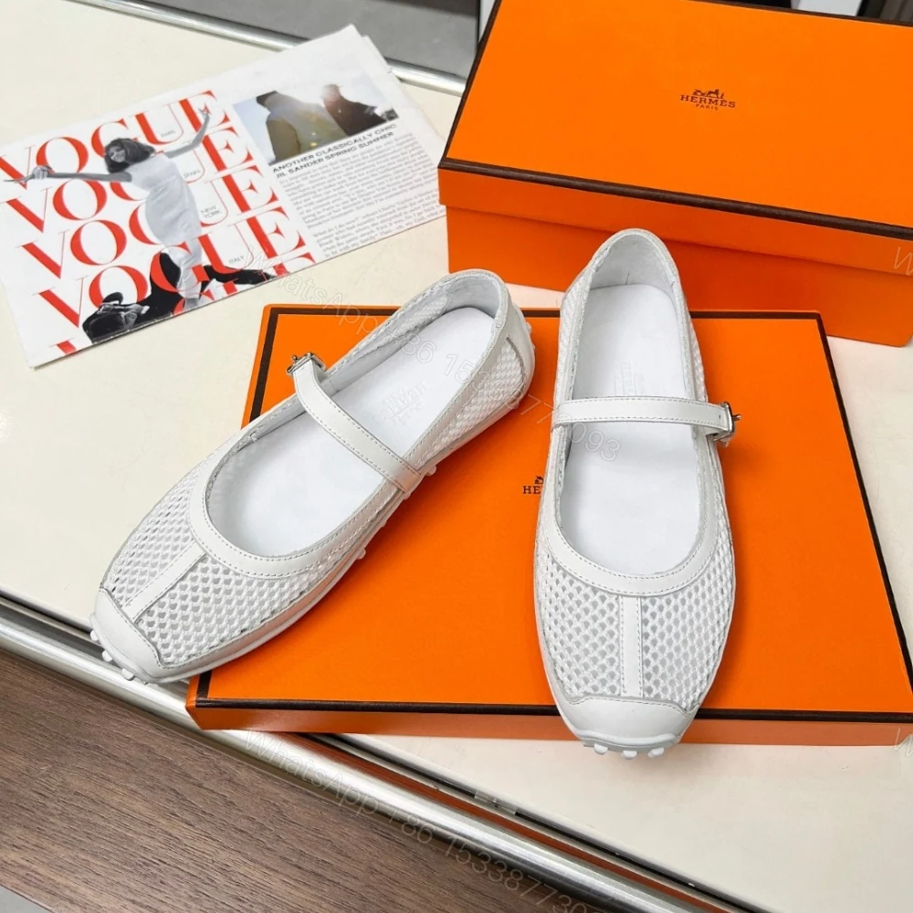 View 5 of HERMES KICHU BALLET FLATS BLANC H251170Z 90380