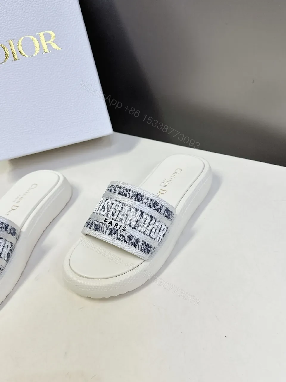 View 4 of Structured Sandals with Signature Logo Strap - Elevated Comfort
