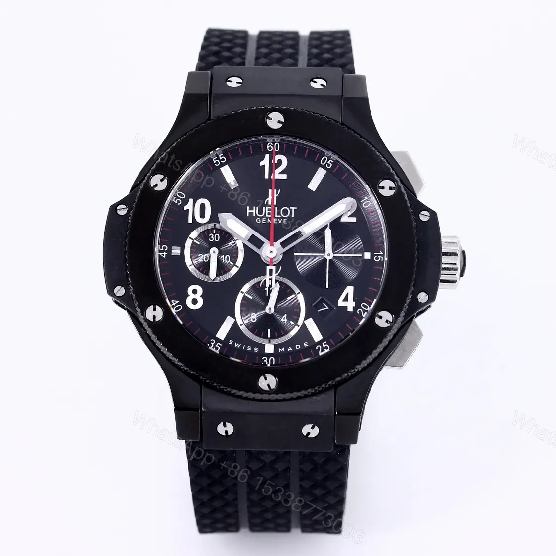Hublot Big Bang Black Rubber Strap Watch — view 1