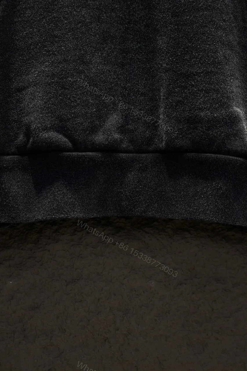 View 5 of Charcoal Fleece Hoodie: Oversized, Logo Patch, Premium Comfort