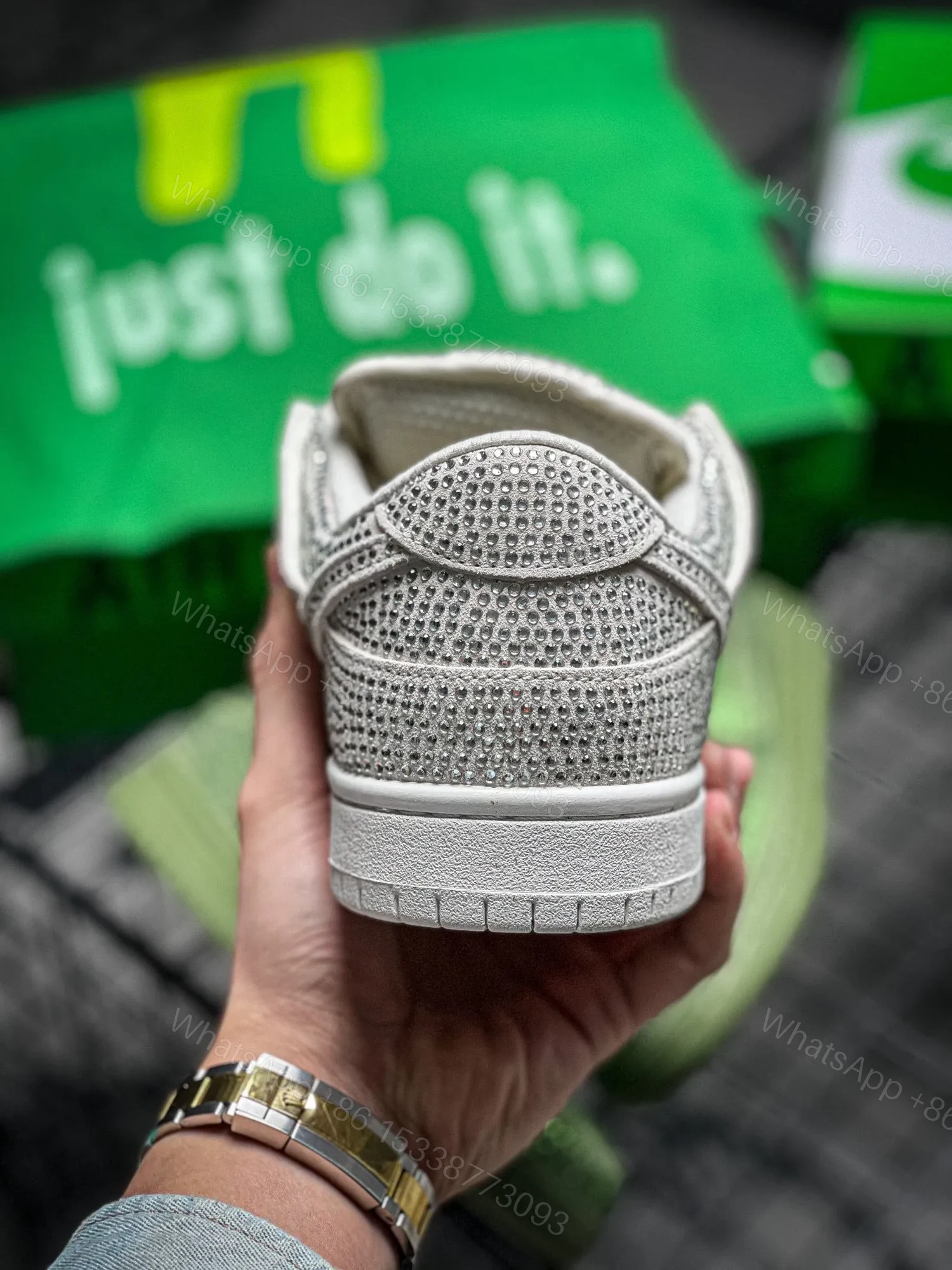 View 9 of Cactus Plant Flea Market x NiKe Dunk Lows Silver Replica