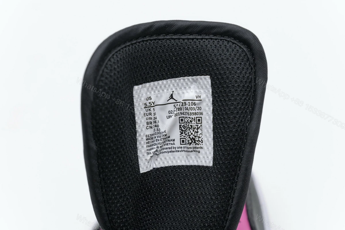 View 9 of Air Jordan 1 Low Pinksicle (GS) 554723-106
