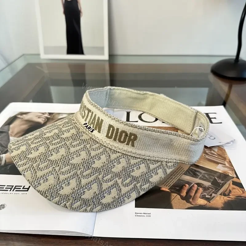 Beige Monogram Visor — Luxe Streetwear Cap — view 1