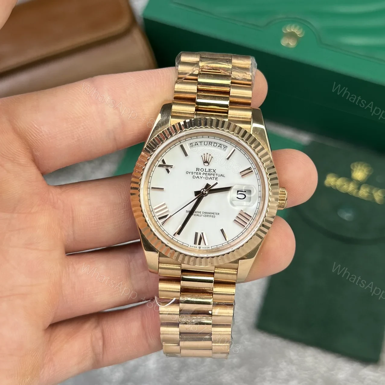 View 2 of Superclone Rolex Day-Date White Dial 128238-0113 36 mm