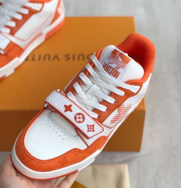 View 3 of LOUIS VUITTON TRAINER SNEAKER ORANGE – LSVT325