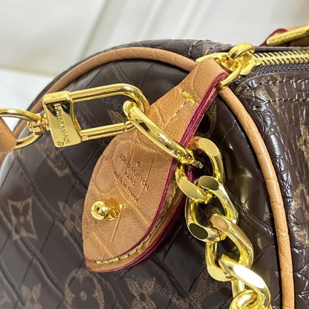 View 6 of Louis Vuitton Speedy Satchel Bag Monogram Brown 25Cm