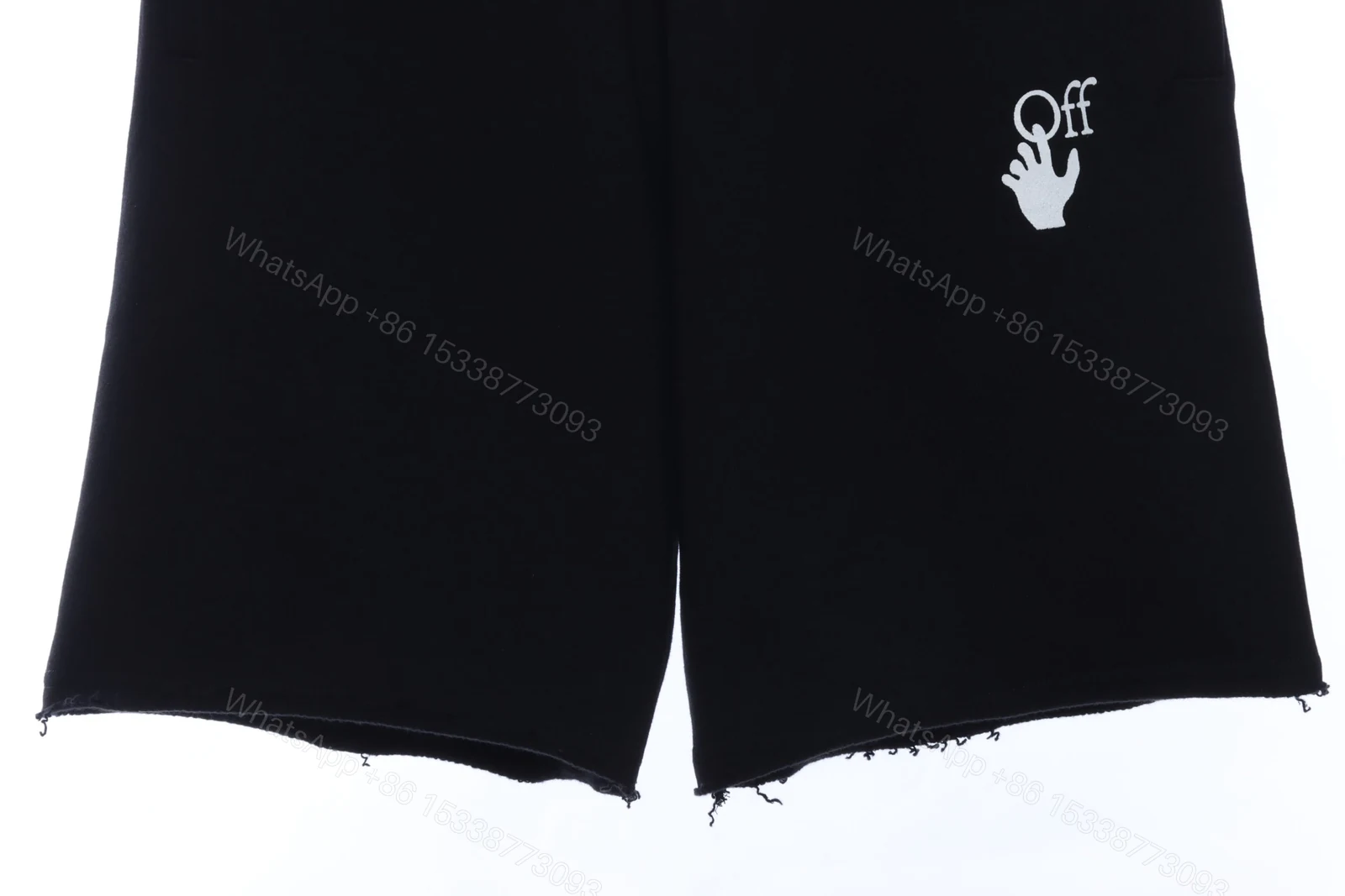 View 4 of Off-White Purple Red Diagonal Shorts