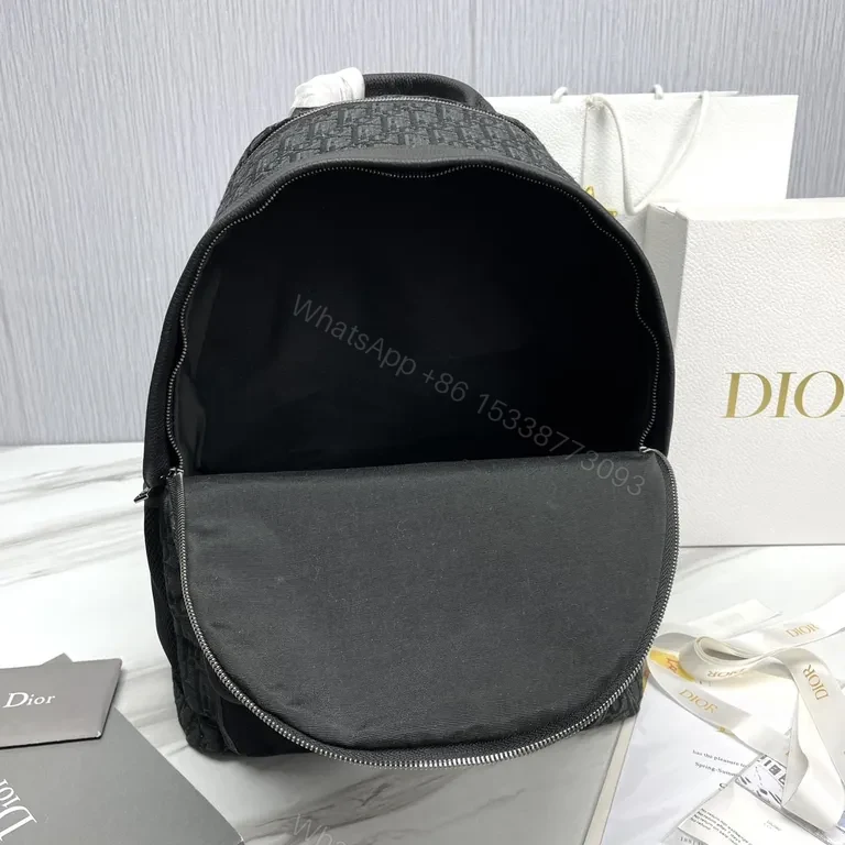 View 6 of Monochrome Luxe Dior-Style Daypack: Structured Signature Texture