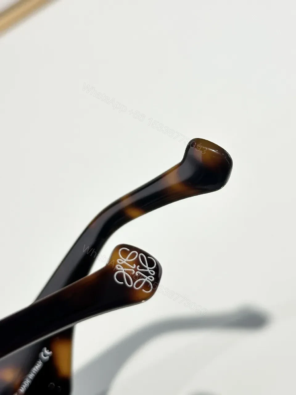 View 4 of Bold Black Acetate Cat-Eye Sunglasses with Polarized Yellow Lenses