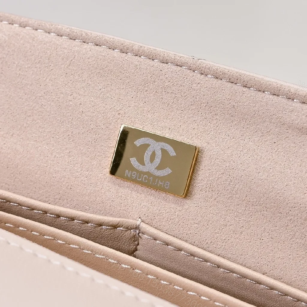 View 5 of Quilted Leather Mini Flap Bag: Timeless Glamour Accessory