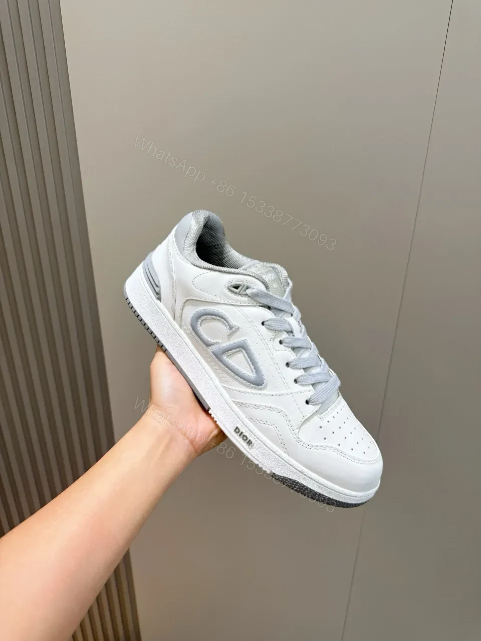 View 7 of White Leather Low-Top Sneakers: Minimalist Luxury, All-Day Comfort