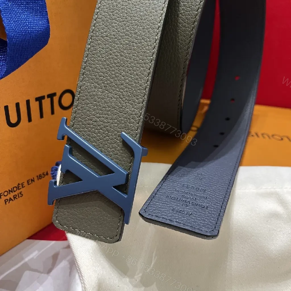 View 7 of Minimalist Luxury Belt with Bold LV Hardware: Refined Everyday Edge