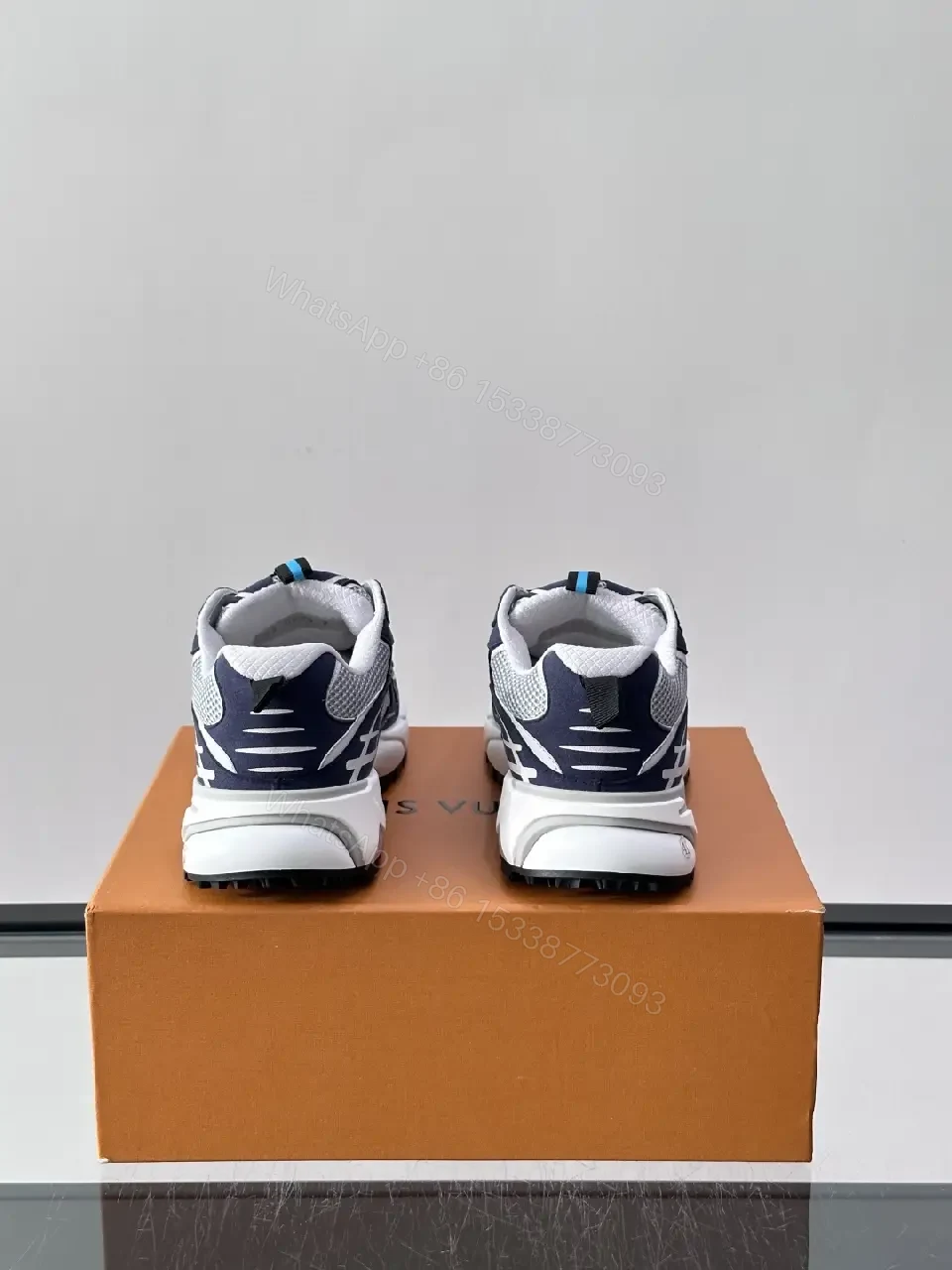 View 7 of Blue Mesh Athletic Lightweight Sneakers